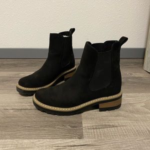 Black ankle boots